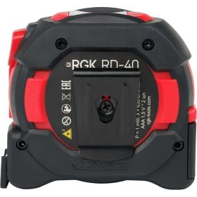 Лазерный дальномер с рулеткой RGK RD40 774871 (артикул 15791984) – фото 3