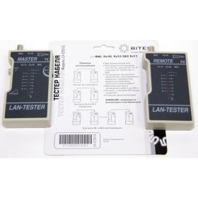Сетевой тестер кабеля для тестирования кабеля 5bites UTP/FTP/STP RJ45 BNC TEL RJ11/12 LY-CT013 (артикул 18302863) – фото 2