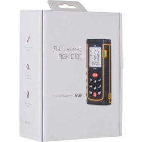 Лазерный дальномер RGK d100 с поверкой 755658 (артикул 26985950) – фото 3