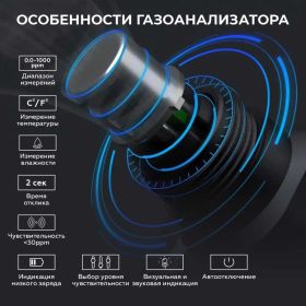 Цифровой газоанализатор iCarTool IC-M101A (артикул 27143114) – фото 4