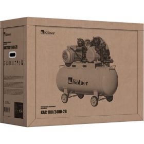 Масляный компрессор Kolner KAC 100/2400-2B кн100-2400-2б (артикул 26140391) – фото 2
