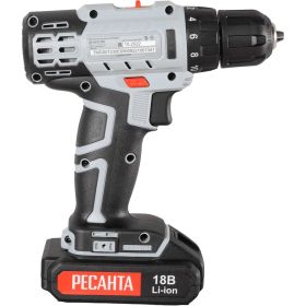 Аккумуляторная дрель-шуруповерт Ресанта ДА-50Л2-18А 75/14/9 (артикул 20420104) – фото 8