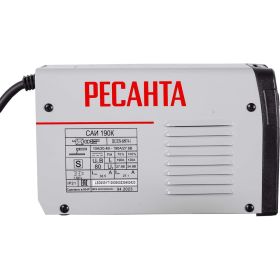 Инверторный сварочный аппарат Ресанта САИ190К 65/36 (артикул 15448805) – фото 3