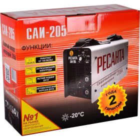 Сварочный инверторный аппарат Ресанта САИ205 65/77 (артикул 16468601) – фото 10