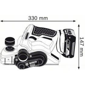 Аккумуляторный рубанок Bosch GHO 18 V-LI Solo 0.601.5A0.300 (артикул 15506396) – фото 2