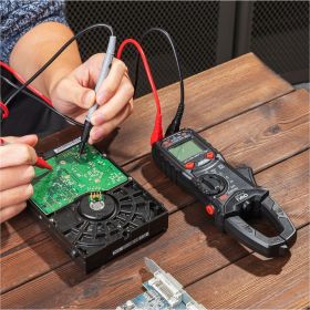 Токоизмерительные цифровые клещи DELI DL334203, раскрытие клещей 30 мм, CAT III 600В, 600А, 40 мОм 102980 (артикул 24663753) – фото 9