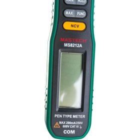 Цифровой мультиметр-ручка Mastech MS8212A 00-00002672 (артикул 16598576) – фото 6