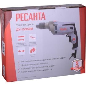 Ударная дрель Ресанта ДУ-15/950М 75/8/4 (артикул 16061772) – фото 7