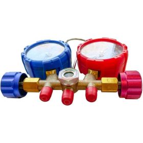 Манометрический коллектор VOLL v-mgr 536 1/4""sae-5.16""sae для хладогентов r22, r134a, r410a, r404a 9.13536 (артикул 27304446) – фото 3