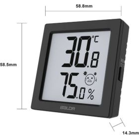 Цифровой термогигрометр с внешним датчиком BALDR B0387TH-BLACK (артикул 23345235) – фото 8