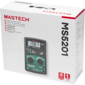 Измеритель сопротивления изоляции MS5201 Mastech 13-1346 (артикул 22036648) – фото 9