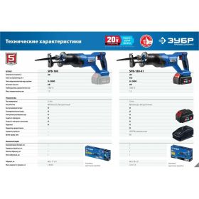 Бесщеточная сабельная пила ЗУБР Профессионал 20В SPB-180 (артикул 20211388) – фото 17