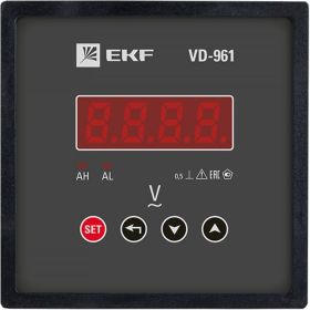 Цифровой вольтметр EKF VD-961, на панель 96х96, однофазный, PROxima SQ vd-961 (артикул 16051449) – фото 2