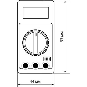 Цифровой мультиметр TDM МастерЭлектрик М-810В SQ1005-0009 (артикул 18170659) – фото 5