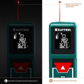 Лазерный дальномер KRAFTOOL LD-40 5 см - 40 м 34763 (артикул 15931677) – фото 5