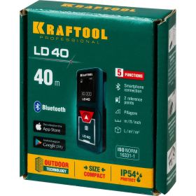 Лазерный дальномер KRAFTOOL LD-40 5 см - 40 м 34763 (артикул 15931677) – фото 9