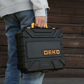 Аккумуляторная дрель-шуруповерт DEKO DKCD20FU-Li в кейсе + 193 аксессуара, 42 Нм, 20 В, 2x2.0 Ач 063-4179 (артикул 16504192) – фото 5