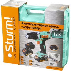 Аккумуляторная дрель-шуруповерт Sturm CD3612 (артикул 16456336) – фото 9