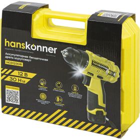 Аккумуляторная дрель-шуруповерт Hanskonner HCD1230R (артикул 18317761) – фото 10