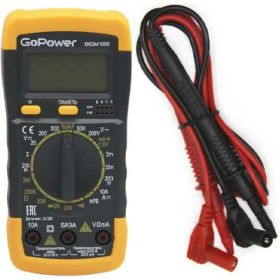 Мультиметр GoPower DigiM 500, 1/60 00-00015325 (артикул 22969947) – фото 1