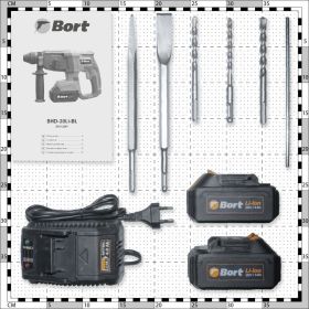 Аккумуляторный перфоратор BORT BHD-20Li-BL 93412697 (артикул 21525994) – фото 14