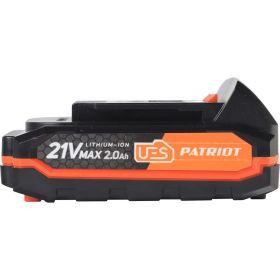 Батарея аккумуляторная PB BR 21V(Max) Li-ion UES 2.0 Ah, тонкая зарядка Patriot 180301122 (артикул 20470198) – фото 2