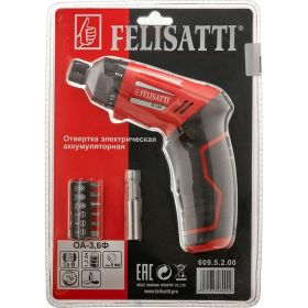 Аккумуляторная отвертка Felisatti ОА-3,6Ф 609.5.2.00 (артикул 16493749) – фото 8