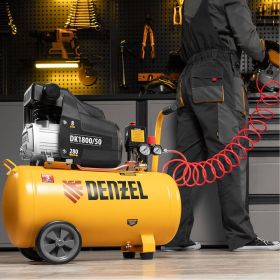 Воздушный компрессор DENZEL DK1800/50,Х-PRO 1,8 кВт, 280л/мин, 50л 58068 (артикул 15905075) – фото 16