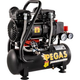 Малошумный безмасляный компрессор Pegas pneumatic PG-602 профессиональная серия 6619 (артикул 16711651) – фото 2