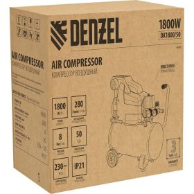 Воздушный компрессор DENZEL DK1800/50,Х-PRO 1,8 кВт, 280л/мин, 50л 58068 (артикул 15905075) – фото 23