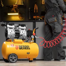 Безмасляный компрессор DENZEL DLS950/24 950 Вт, 165 л/мин, ресивер 24 л 58026 (артикул 15905072) – фото 4