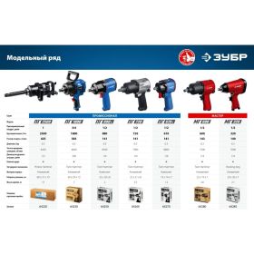 Ударный пневматический гайковерт ЗУБР МГ-320 1/2"", 320 Нм 64285 (артикул 16196303) – фото 7
