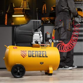 Воздушный компрессор с прямым приводом DENZEL DC1500/50 1,5 кВт, 50 литров, 220 л/мин 58161 (артикул 16463955) – фото 10