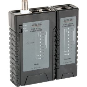 Кабельный тестер NETLAN RJ45, RJ12, RJ11, BNC EC-CT4511B (артикул 16198233) – фото 1