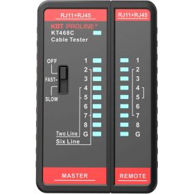 LAN-тестер кабельный КВТ KT 468С "PROLINE" 88552 (артикул 27163896) – фото 1