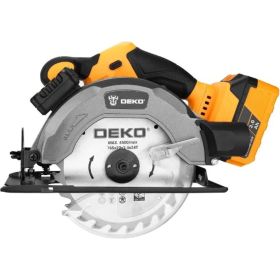 Аккумуляторная циркулярная пила DEKO (3638) DKCS20 20 В, 165 мм, 2х3.0 Ач 063-4024 (артикул 26042633) – фото 2