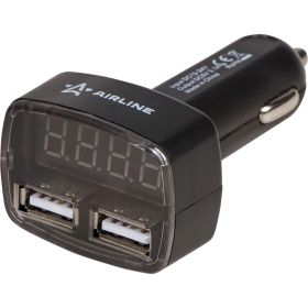 Вольтметр Airline + 2USB 3.1A в прикуриватель AVM-D-02 (артикул 15632447) – фото 2
