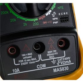 Портативный мультиметр Master Professional MAS830 80827 (артикул 15949082) – фото 3