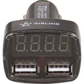 Вольтметр Airline + 2USB 3.1A в прикуриватель AVM-D-02 (артикул 15632447) – фото 3