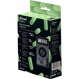 Цифровой мультиметр duwi M830B PROFI 26043 1 (артикул 15852724) – фото 4