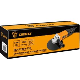 Угловая сетевая шлифмашина DEKO DKAG2450-230, 230 мм, 2450 Вт, 063-4328 (артикул 23916471) – фото 5