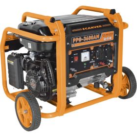 Генератор CARVER PPG- 3600АM бензин LT-168F-1, 2,5/2,8 кВт, 220В, бак 15 л, колеса 01.020.00026 (артикул 24574209) – фото 1