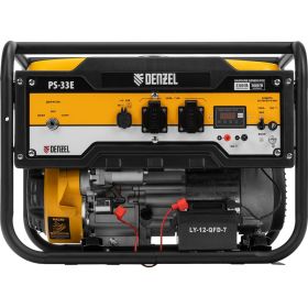 Бензиновый генератор Denzel PS-33E, 3,3 кВт, 230В, 15 л, электростартер 94537 (артикул 20417830) – фото 15