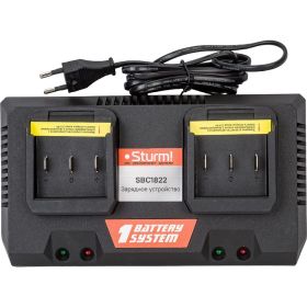 Устройство зарядное (18 В; 2х4 А) для дрелей и шуруповертов Sturm SBC1822 (артикул 20717595) – фото 2