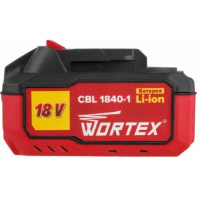 Аккумулятор CBL 1840-1 ALL1 18 В, 4 А*ч, Li-Ion WORTEX 0329187 (артикул 23134041) – фото 3