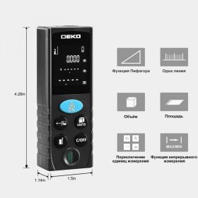 Лазерный дальномер DEKO LRD110-50m 065-0205 (артикул 16504504) – фото 3