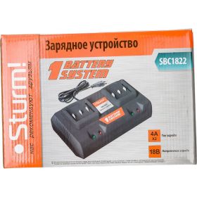 Устройство зарядное (18 В; 2х4 А) для дрелей и шуруповертов Sturm SBC1822 (артикул 20717595) – фото 4