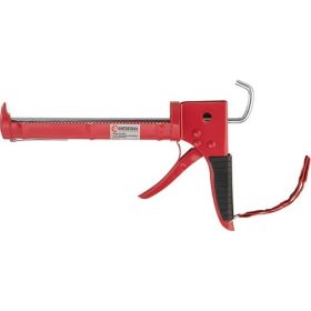 Пистолет для выдавливания силикона INTERTOOL 225мм, с обрезиненной рукояткой HT-0023 (артикул 20216644) – фото 2
