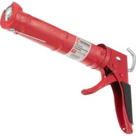 Пистолет для выдавливания силикона INTERTOOL 225мм, с обрезиненной рукояткой HT-0023 (артикул 20216644) – фото 4