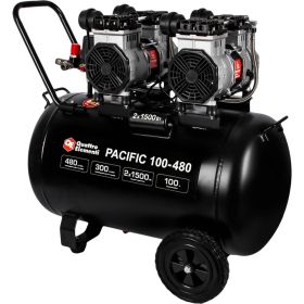 Безмасляный поршневой компрессор QUATTRO ELEMENTI PACIFIC 100-480 480 л/мин, 100 л, 3.5 л.с, 8 бар 915-373 (артикул 27938228) – фото 7